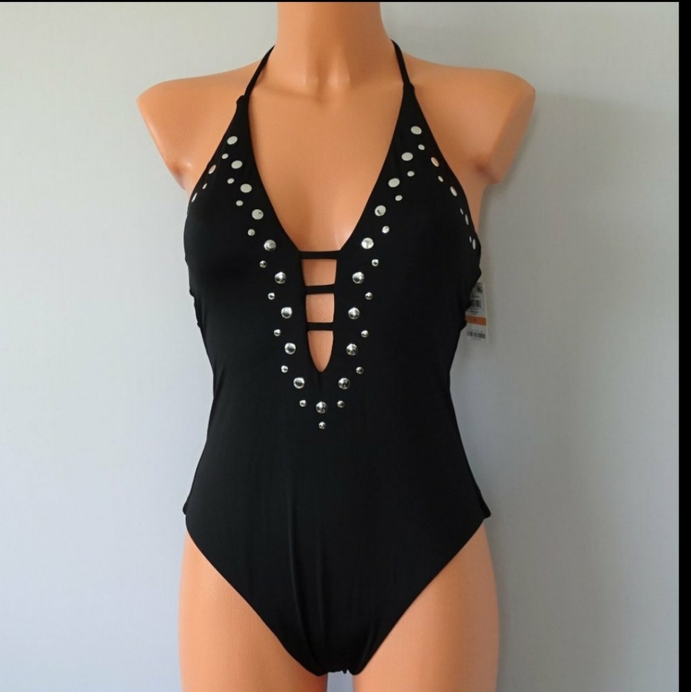 Bar III studded one piece swimsuit